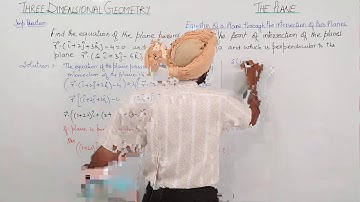 ICSE Best Imp Question Equation of a plane through the intersection l 12 MATH | ISC THE PLANE | L52