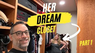 Her Clothes Fell Off the Wall | WalkIn Dream Closet Part 1 | The Wood Whisperer