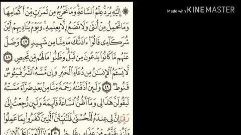 سورة فصلت - من آية ( ٤٧ ) إلى آية ( ٥٤ ) - للقارئ : أحمد بن علي العجمي .