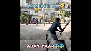 Anas Bhai Out cricketvlogs cricketground youtube