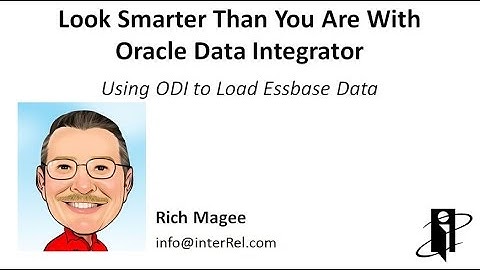 Using ODI to Load Essbase Data
