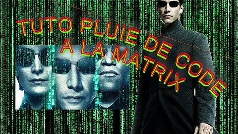 tuto pluie de code matrix (fichier .bat)
