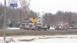 Train containing ethanol, corn syrup derails in western Minnesota town