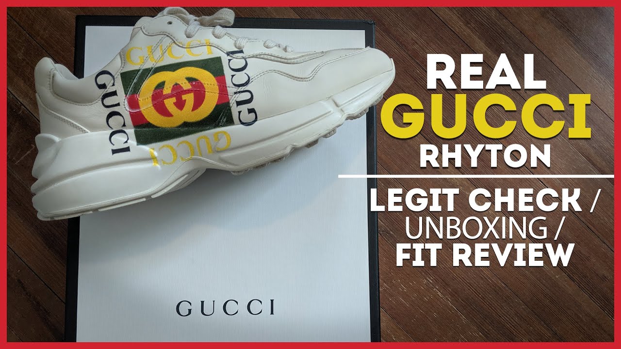 LEGIT GUCCI Rhyton Sneakers | How to tell + unboxing & fit review ...