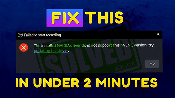 The installed NVIDIA driver does not support this NVENC version, try updating the driver. Solved