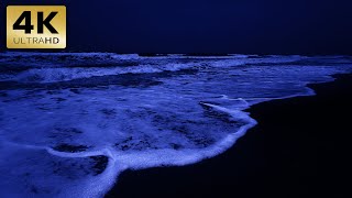 Ocean Waves For Deep Sleeping  Fall Asleep With Rhythmic Waves Sounds In The Peaceful Night