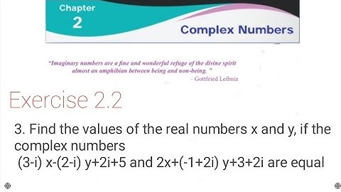 Class 12 Chapter 2 Complex Numbers Exercise 2.2 3rd sum