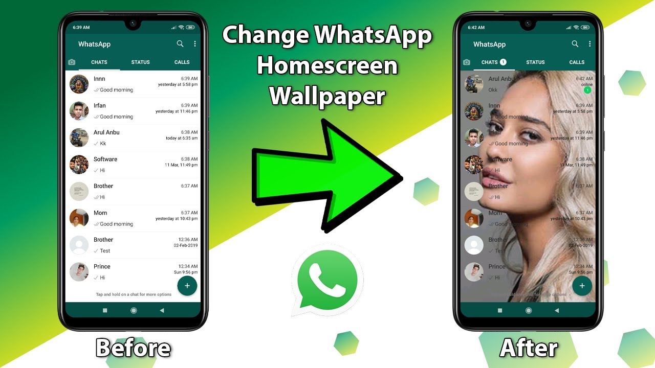 Details 200 change whatsapp background