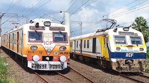 Amazing Colourful Different Types EMU Trains Of Indian Railways | Train Spotting Videos | Rail Road 