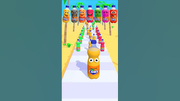 Juice Run Lvl.117 - Which Color Coke Bottle Will Win 🍹❓ #shorts #games #juicerun #viral