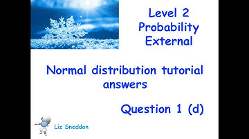Normal distribution question 1(d)