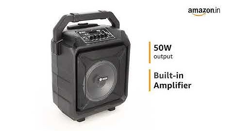 Zoook Rocker Thunder XL 50 watts Trolley Karaoke Bluetooth Party Speaker with Remote