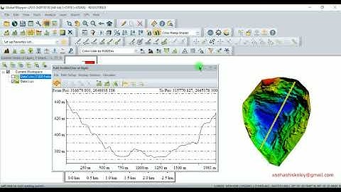 Cross Section in Global Mapper