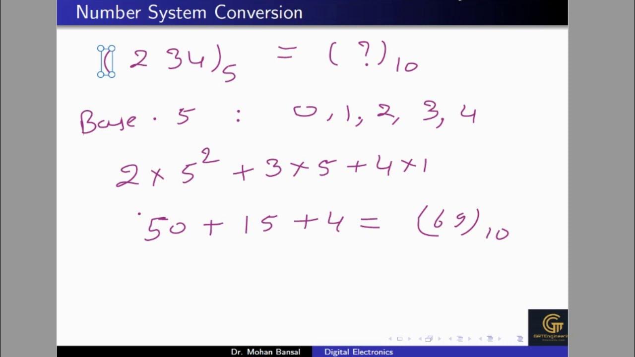 3 all base number conversion to decimal number system youtube