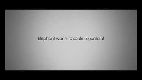 Celcom First - Elephant wants to scale mountain.mov