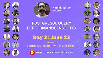 PostgreSQL Query Performance Insights - Hamid Akhtar - Percona - Percona Community Live 2022