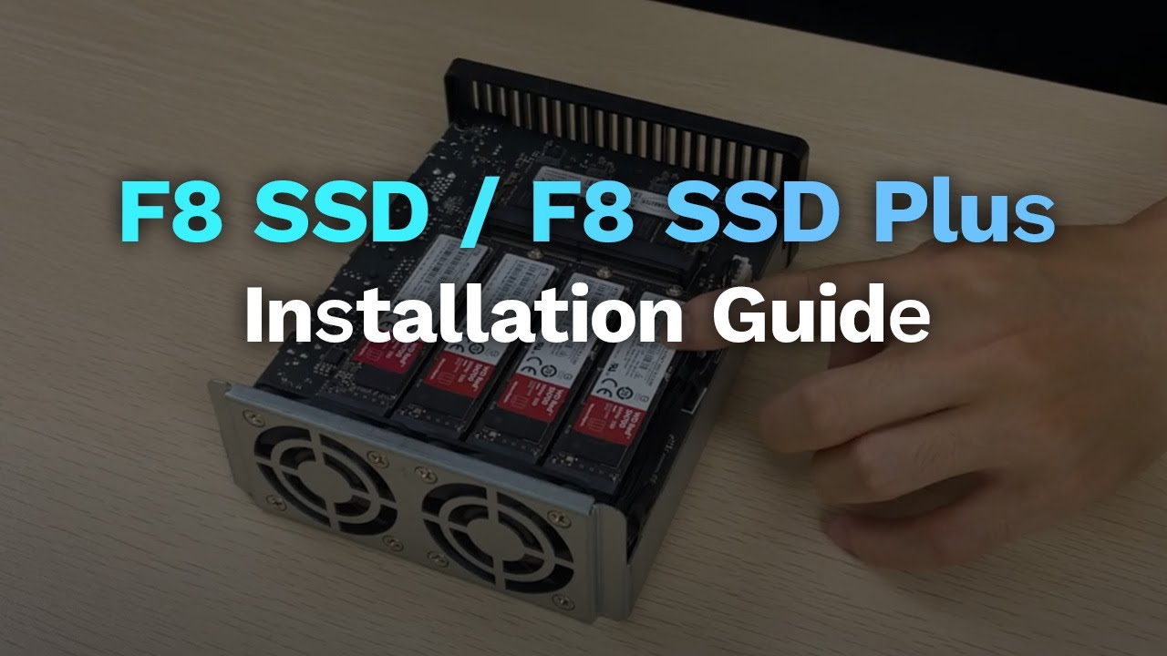 TERRAMASTER F8 SSD Plus NAS - 8Bay All SSD NAS Storage Core i3 8