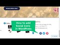 How to add Social icons in WordPress