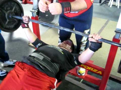 Kyle Nadrchal Bench Training 425 lbs