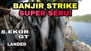 ⛔ STRIKE  17  MONSTER ❗GIANT TREVALLY DI PONDOK IDAMAN