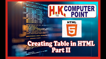 HTML Tutorial 8 || Table Part 2 II Hemant Khodke