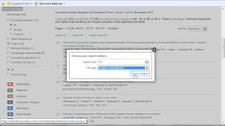 Full EndNote: Importing Records from the Cochrane Library Update