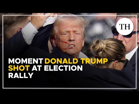 Trump rally shooting: Moment Donald Trump shot at election rally