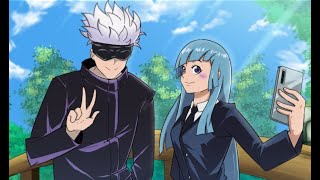 Satoru Gojo Kasumi Miwa Speed Paint Jujutsu Kaisen