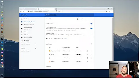 Jak nastavení hesla?