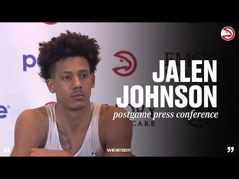 Hawks vs. Nets Postgame Press Conference: Jalen Johnson