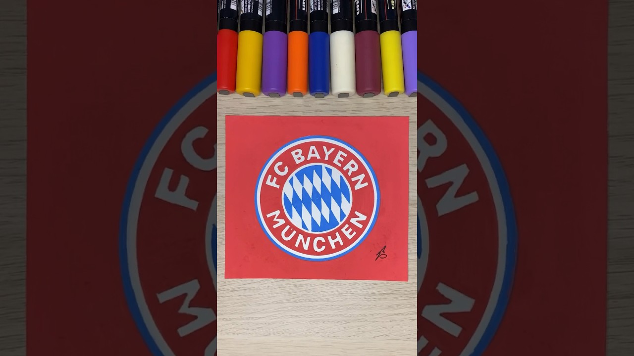 Drawing Bayern Munich Badge!!! 