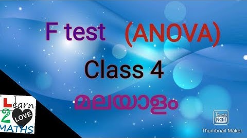 One Way ANOVA -Problems, Class 1