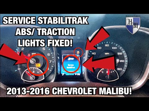 CHEVROLET MALIBU SERVICE STABILITRAK / ABS & TRACTION CONTROL FIXED FAST & EASY! (2013-2016 MALIBU)