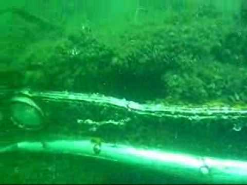 This car is in about 50 ft of water in Gil's Rock, Door County. The car has been underwater for about 50years, it fell off of the ferry heading to Washington Island. I do not know what type of car this is.