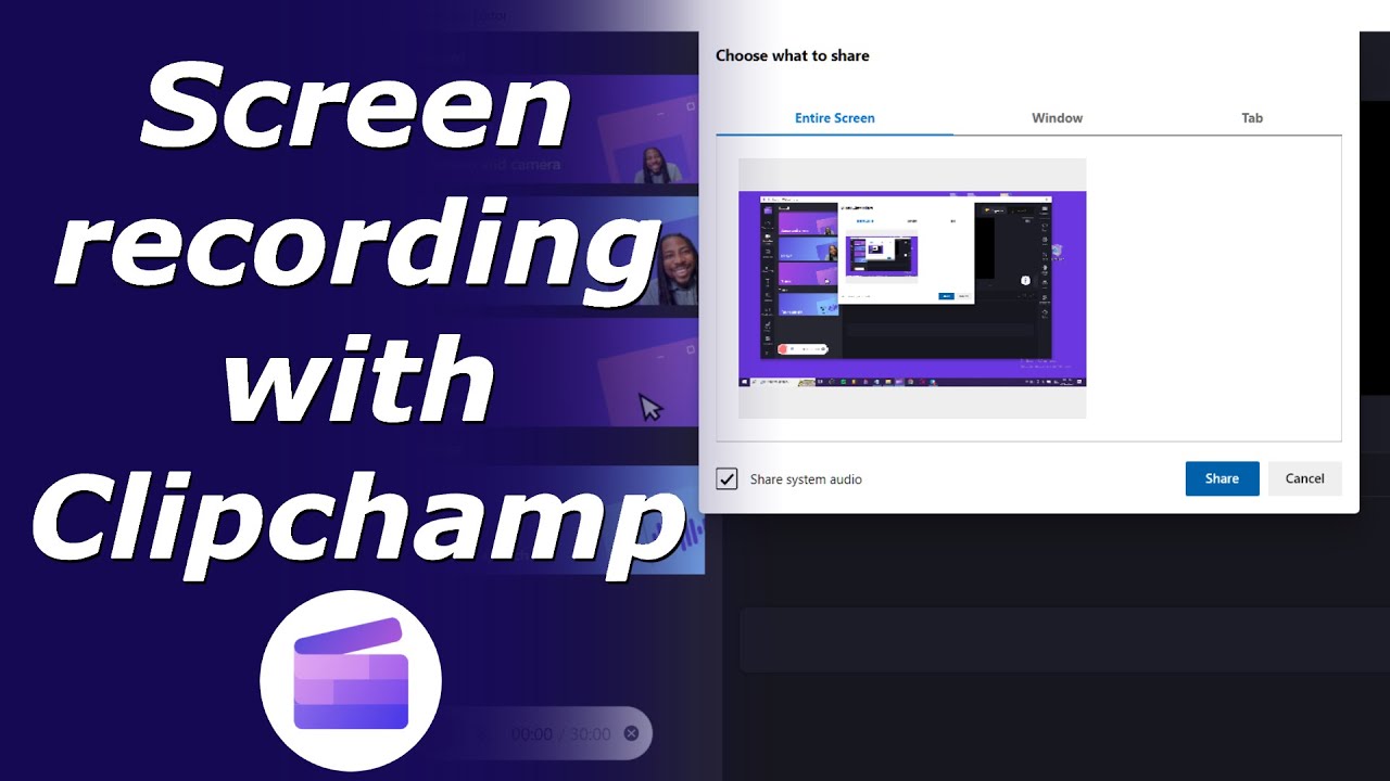 How to use Screen recorder in Clipchamp video editor Free screen