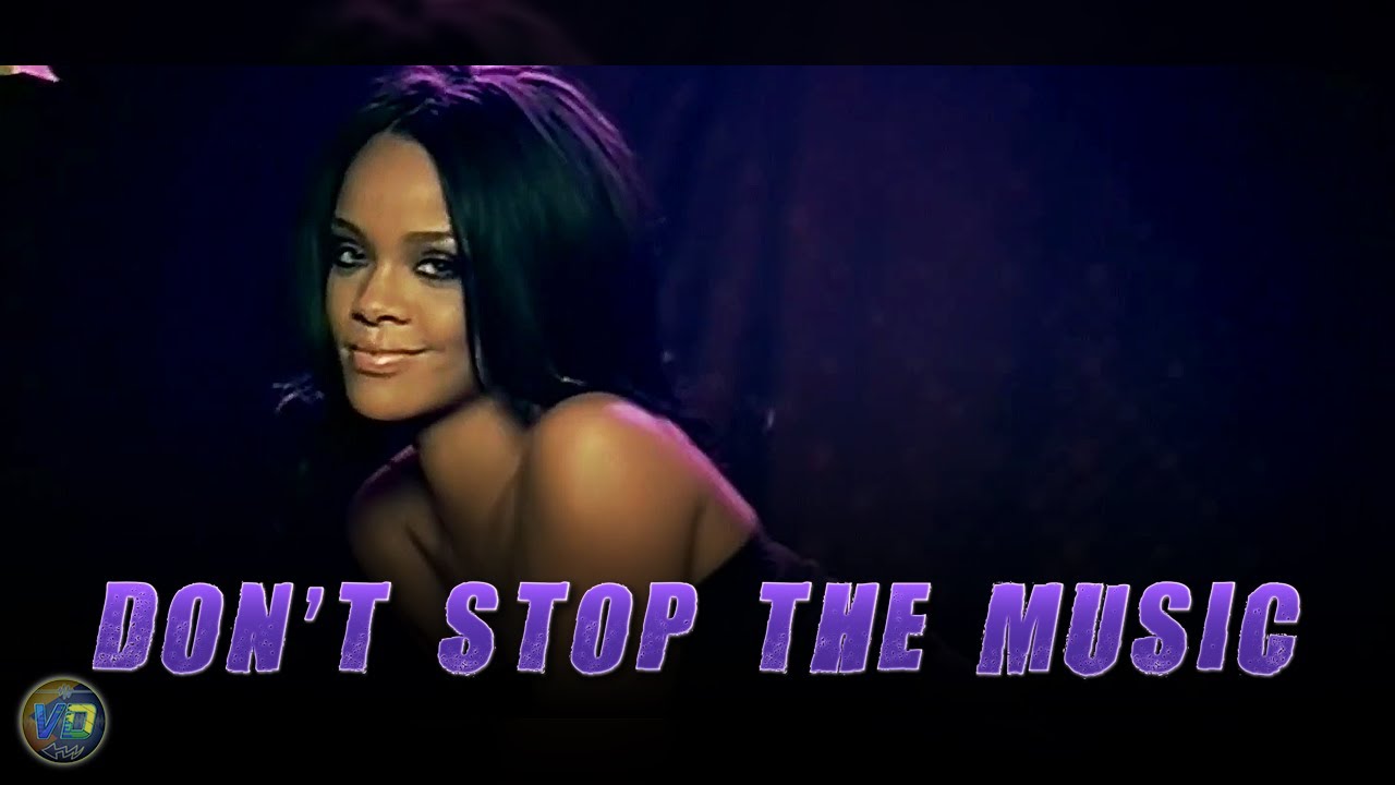 Don't Stop The Music but every other beat is missing