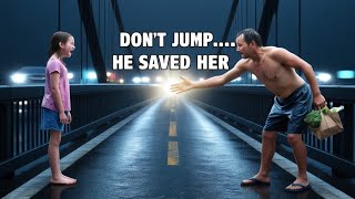 "Don’t Jump,” Said a Struggling Single Dad, Pulling the Girl From the Bridge—She Turned Out to Be...