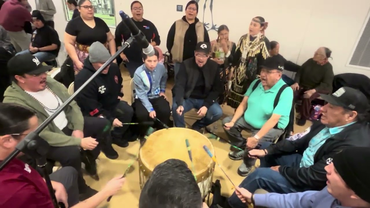 Smokey Town singers  NYE pow wow 2025 Keshena