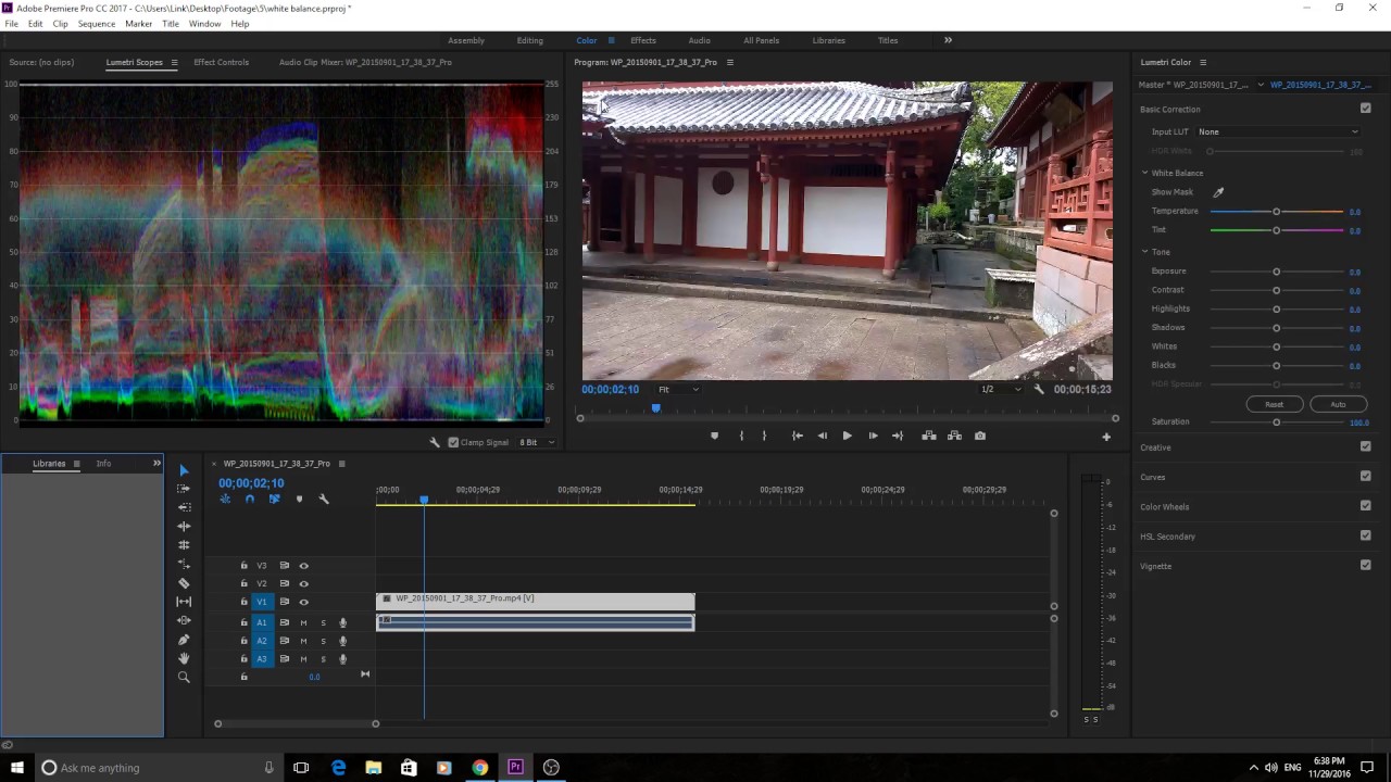 Color Chart Premiere Pro