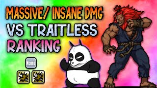 Battle Cats - Ranking All MASSIVE/ INSANE DMG VS TRAITLESS From WORST to BEST