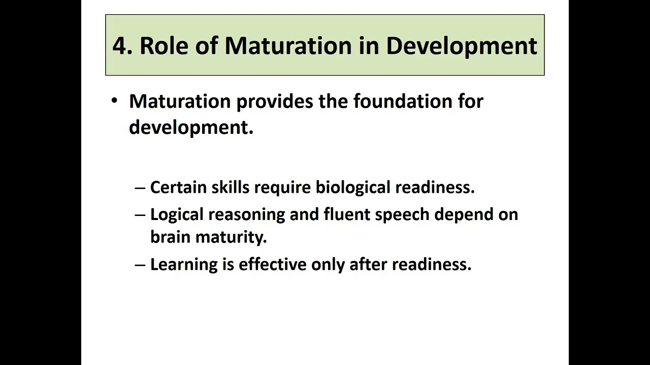 Child Psychology and Pedagogy, Maturation and Developmental Milestones, CTET, TET