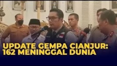 Update Gempa Cianjur, Ridwan Kamil: 162 Orang Meninggal Dunia, 326 Luka, 13.784 Pengungsi