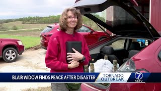 'He's still there watching out for me': Blair widow finds peace after disaster