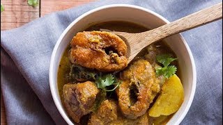 শোল মাছ দিয়ে কাকরোল আলু মজার রেসিপি shol fish recipeshol fish recipe bengali