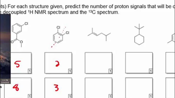 NMR: Number of Signals and Integration