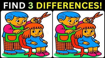 💫Can Your Brain Detect All Three?🎉【#337 Brain Game Challenge Find 3 Differences】