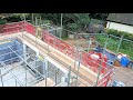Scaffold to eaves level