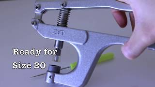 How To Install Plastic Snaps With Kamsnaps Kx8J Professional Handheld Press