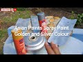 ASIAN PAINTS Spray Paint |  Golden and Silver Colour - 400 ml | Unboxing , Review and Quality Check