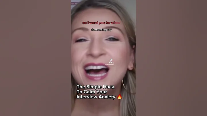 The Simple Hack To Cure Your Interview Anxiety #shorts